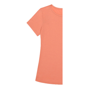 Nueva Camiseta Personalizada para Mujer, Cuello Redondo, Manga Corta, Lisa, Transpirable, Ecológica, de Tela de Felpa Orgánica con Relieve - Product Image 6