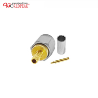 Connecteur à sertir SMA mâle en acier inoxydable 18 GHz pour câble SS405 RG316 LMR100