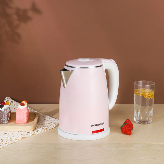 Factory Wholesale Portable Household 2.0L Electric Kettle with Double Anti Hot Accept Custom