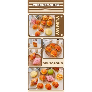 Juguete Blandito de Rebote Lento al por Mayor, Juguete de Plástico en Forma de Hamburguesa para Apretar, Suave y Húmedo, para Mayores de 14 Años - Product Image 4