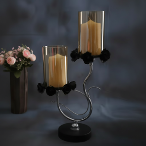 Votive élégant pour la décoration intérieure Métal de super qualité avec verre Nouveau design Marteau de riz pour Diwali Halloween en cire de soja à la noix de coco - Product Image 1