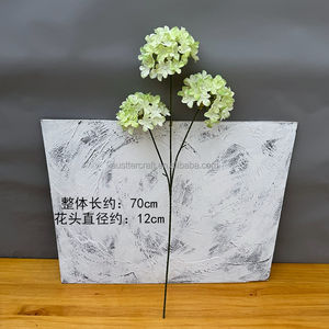 JLY04 faux 3 têtes soie artificielle en bois hortensia <span class=keywords><strong>fleur</strong></span> tige hortensia <span class=keywords><strong>buisson</strong></span> pour toile de fond fête de mariage pièce maîtresse décoration - Product Image 6