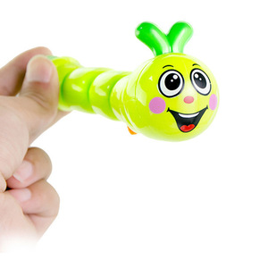 Trẻ em giáo dục đầy màu sắc windup cơ chế Đồng hồ Sâu Bướm động vật gió lên đồ chơi Worm - Product Image 2