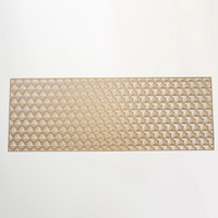 Chemin de table rectangulaire vintage résistant à la chaleur en PVC écologique pour la décoration de la maison et les fêtes