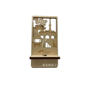 Support de téléphone gravé, produit culturel créatif, multifonctionnel pour smartphones, cadeau culturel rouge, sur mesure - Product Image 3