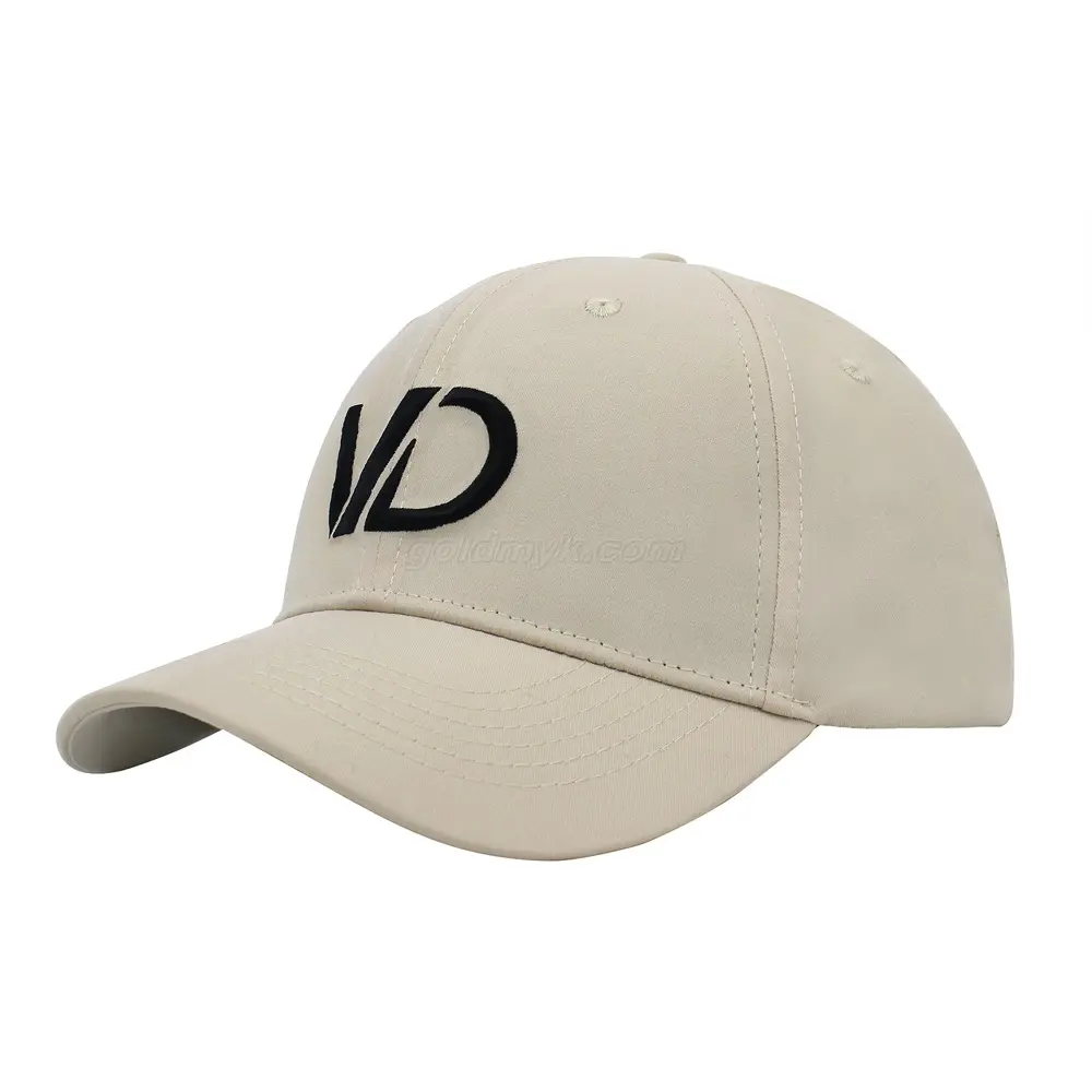 Witte Aangepaste Logo Baseball Caps 6 Panel Gestructureerde Petten Sport Klassiekers Vader Hoed