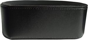 Soporte <span class=keywords><strong>de</strong></span> cuero negro moderno para control remoto <span class=keywords><strong>de</strong></span> TV, organizador <span class=keywords><strong>de</strong></span> escritorio Caddy <span class=keywords><strong>de</strong></span> 5 compartimentos para reproductor multimedia, bolígrafo, <span class=keywords><strong>caja</strong></span>/bandeja <span class=keywords><strong>de</strong></span> almacenamiento remoto - Product Image 3
