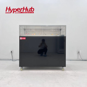 Refrigerador Comercial de Acero Inoxidable para Exhibición de <span class=keywords><strong>Pastelería</strong></span>, Enfriamiento por Aire, Tipo Cajón Frontal Negro, Mesa Cuadrada para Cafetería - Product Image 4