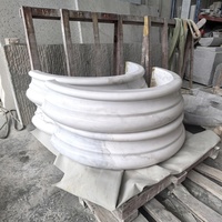 Colonne Romaine Ronde Solide en Pierre Corinthe Sculptée, Pilier Carré Creux en Marbre Composite pour Jardin, Villa et Hôtel Norton Factory