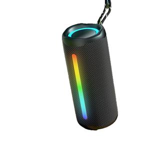 Nuevo Altavoz Bluetooth Inalámbrico para Exteriores, Resistente al Agua, Portátil, con Iluminación RGB, Altavoz Cilíndrico con Subwoofer - Product Image 1