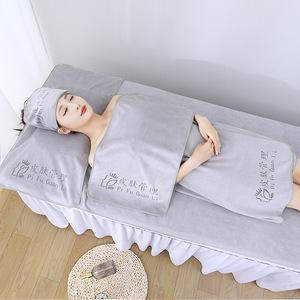 <span class=keywords><strong>Set</strong></span> di <span class=keywords><strong>asciugamani</strong></span> Super assorbenti all'ingrosso di alta qualità per la bellezza di grandi <span class=keywords><strong>asciugamani</strong></span> Spa <span class=keywords><strong>set</strong></span> di accappatoio Logo personalizzato - Product Image 5