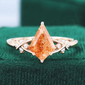 Anillo de Boda de Plata 925 con Piedra Solar de Oregón Vintage, Joyería de Piedras Preciosas para Fiestas, Venta Directa de Fábrica de Joyería de Piedra Solar de Oregón - Product Image 6