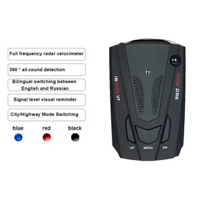 Détecteur de radar de voiture V7 avec alerte vocale et affichage LED 16 bandes, détection à 360 degrés, compatible anglais et russe - Product Image 6
