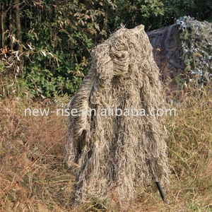 Poncho Ghillie Camouflage Gilly Portable Pliable en Polyester pour la Chasse en Plein Air et l'Observation des Oiseaux - Product Image 3