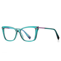 Monture de lunettes optiques Partagas Retro TR90 œil de chat avec charnière à ressort, anti-lumière bleue, pour femmes