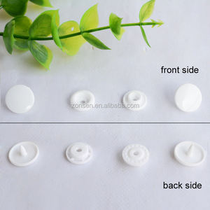 มันวาวหรือแมตต์ขนาด20 KAM ตรา Snap กด12.4มม. T5ปุ่มสแน็ปพลาสติกสีขาว - Product Image 2