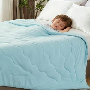 Couvre-lits rafraîchissants pour les dormeurs chauds, couvre-lit rafraîchissant doux, Queen, <span class=keywords><strong>bleu</strong></span> aqua, <span class=keywords><strong>90</strong></span> pouces x <span class=keywords><strong>90</strong></span> pouces - Product Image 2