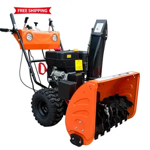 Small snow plow for quick snow clearing from garden paths
