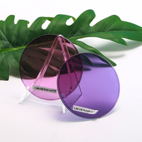 Lunettes de vue Maat Manufacturer 1.60(MR-8) CB Photo Rose UV410, verres photochromiques bloquant la lumière bleue, design sphérique, 98-99%