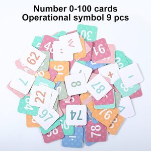 Tabla de Cien Números con Bolsillos, 100 Tarjetas de Números de Doble Cara, Herramienta de Aprendizaje de Matemáticas Rosa para Niños, Educación en Conteo - Product Image 3