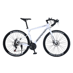 Vélos de <span class=keywords><strong>route</strong></span> en gros pour hommes et femmes, vélos de course ultra-légers pour adultes, vélos de ville avec freins à disque doubles et suspension de fourche - Product Image 1