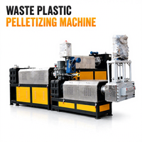 Granulateur plastique professionnel à vis simple personnalisé, haute efficacité, pour le recyclage des déchets PVC et ABS, machine de pelletisation