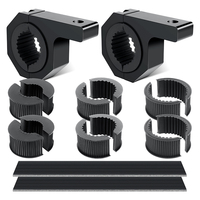 Kit de fixation de barre lumineuse LED avant en alliage d'aluminium pour VTT tout-terrain, UTV, avec supports de montage réglables de 1/1,25/1,5/2 pouces