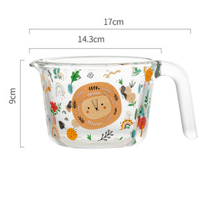 Madou-taza de cristal transparente a escala creativa para el hogar, taza de café, leche, <span class=keywords><strong>desayuno</strong></span>, pareja, <span class=keywords><strong>500</strong></span> <span class=keywords><strong>Ml</strong></span> - Product Image 6