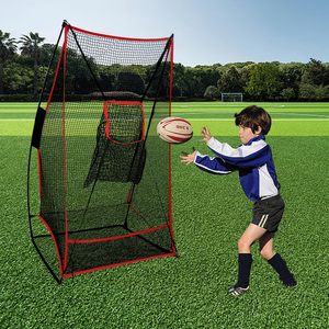 <span class=keywords><strong>Cage</strong></span> <span class=keywords><strong>de</strong></span> football pour entraînement <span class=keywords><strong>de</strong></span> lanceur, <span class=keywords><strong>filet</strong></span> <span class=keywords><strong>d</strong></span>'entraînement pour la précision des passes, pratique en extérieur pour jeunes et adultes, 3x6 pieds, polyester et fibre <span class=keywords><strong>de</strong></span> verre - Product Image 4