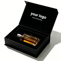 Boîtes d'emballage cosmétiques rigides pliables écologiques personnalisées de luxe avec logo, couvercle magnétique, boîte cadeau en papier noir, éponge