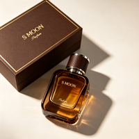 Prix d'usine – Flacons de parfum carrés uniques en verre ambré 30ml 50ml 100ml – Flacons de parfum vides en verre avec boîte