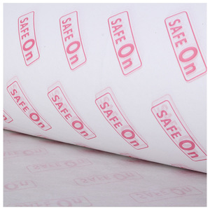 Papier de soie d'emballage mince imprimé logo de marque pour bouteilles en <span class=keywords><strong>verre</strong></span> bocaux emballage de sécurité feuille plate papier d'emballage taille personnalisée - Product Image 4