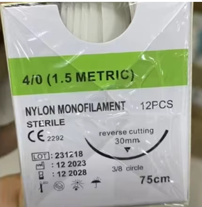 Hilo de Sutura Quirúrgica Aprobado por OEM, Ácido Poliglicólico 910, Nylon, Seda, PGA, PDO, PDS, PGLA, <span class=keywords><strong>Catgut</strong></span> Crómico con Aguja - Product Image 5