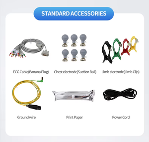 OEM Portable 10.1" Touch Screen ECG Device Model JZ-KEC12M 18-Lead Sync <b>Capture</b> 24Bit Long Battery WiFi Neonate - Product Image 5