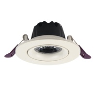 Downlights LED modernes miniatures en aluminium anti-éblouissement, étanches IP44, AC 165-265V, 5W, 9W, 12W, encastrés sans cadre