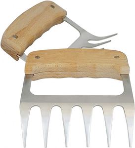 Amazon hàng đầu thép không gỉ thịt băm nhỏ móng vuốt giả mạo <span class=keywords><strong>BBQ</strong></span> công cụ bao gồm dĩa xiên que bếp sử dụng ngoài trời - Product Image 1