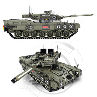 Panlos 632003 MOC City Leopard 2A-4 Main Station Tank Model Weapon Toys Boys Birthday Gift 2311pcs Building Blocks Sets