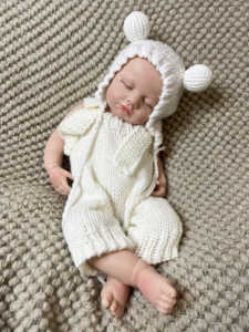 Loulou 18 pouces Reborn Doll fait à la main <span class=keywords><strong>en</strong></span> <span class=keywords><strong>Silicone</strong></span> solide détaillé 3D peint peluche pour garçons <span class=keywords><strong>Bebe</strong></span> Reborn poupées pour cadeaux - Product Image 4