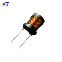 Transformador de Bobina Tipo I Personalizado de Fábrica ST, Tambor Radial, Circuito de Inducción LC, 8*10mm 102 1mH, Tambor de Ferrita con Conectores para Inducción de Potencia
