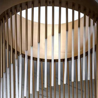 Luminaire LED moderne de décoration d'intérieur en tube acrylique de luxe pour le hall de l'hôtel CEILINX Plafonniers d'intérieur longs