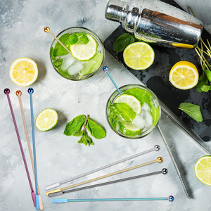 أعواد تحريك معدنية 7.6 بوصة لتحريك القهوة وأدوات البار والنبيذ، أعواد تحريك من الفولاذ المقاوم للصدأ للمشروبات والكوكتيلات - Product Image 6