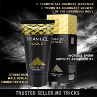 Gel Massage Corps TITAN GEL Original Russe Or Noir Rouge pour Hommes, Gel Titan pour Corps Amélioré, Prix de Gros, Crème Sexe Masculin