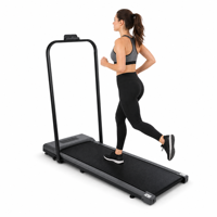 Caminadora Plegable para Uso Doméstico, Capacidad de 120 kg, Máquina Eléctrica para Correr Debajo del Escritorio con Pantalla LED