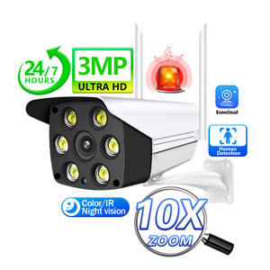 人体识别，通过人体运动跟踪和内置警报器，智能网络摄像机，广角室内监控 - Product Image 1