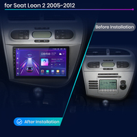 Junsun Carplay Radio mobil otomatis Android untuk dudukan Leon 2 2005-2012 pemutar DVD mobil untuk kursi Leon 2 Stereo Radio mobil