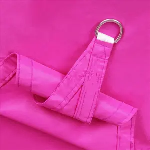 Розовая треугольная Водонепроницаемая Солнцезащитная парусиновая ткань/тент для Навес (3*3*3 м)