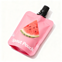 Sac souple recyclable en gros pour l'emballage de liquides, pochette à bec verseur cosmétique étanche pour l'emballage de crème pour le visage et de lotion