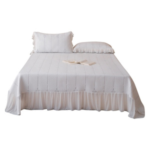 Cubrecama Acolchado de Color Sólido Minimalista de Lujo para Cama de 1.8m, Antideslizante, Estilo Tatami, Juego de Tres Piezas para Verano - Product Image 5
