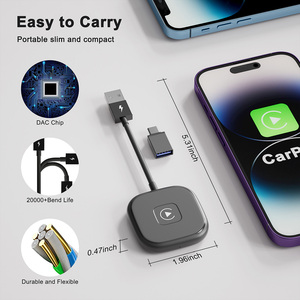 Adaptador Inalámbrico CarPlay, Dongle Car Play para <span class=keywords><strong>iPhone</strong></span>, Dongle <span class=keywords><strong>Apple</strong></span>, Conexión por Cable a Inalámbrica CarPlay - Product Image 2