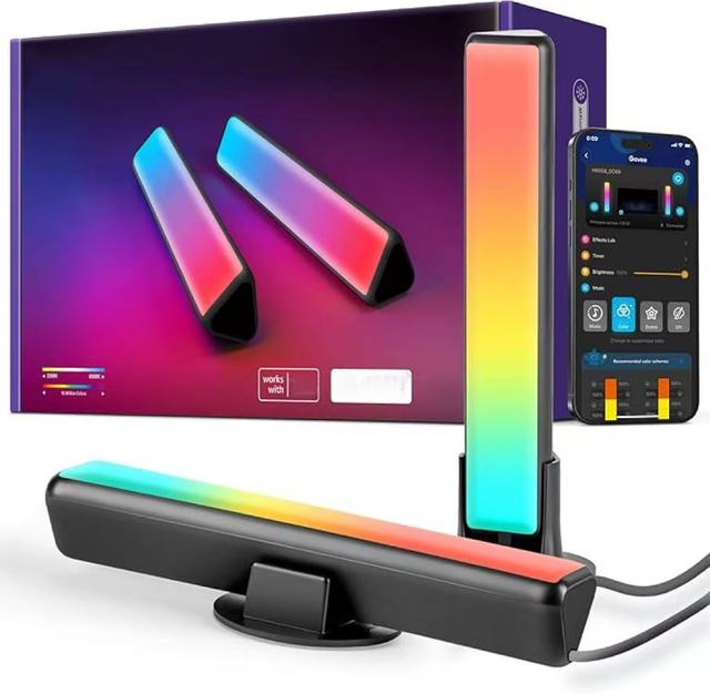 Smart LED Light Bars RGBICWW WiFi TV Backlights with Scene and Music Modes for Gaming, Pictures, PC, Room Decoration